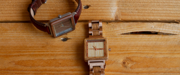 Deux collections de montres en bois pour Femmes